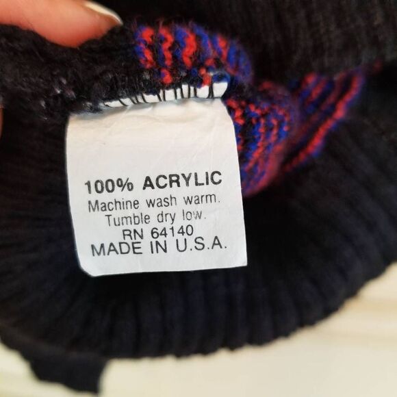 Vintage SWAK Paisley Sweater M - Picture 7 of 7